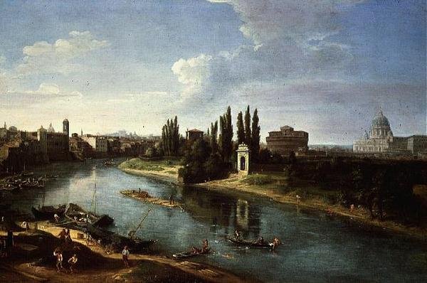 View of the River Tiber in Rome, from the north by Gaspar van Wittel
