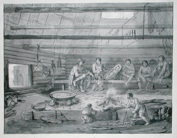 Costumes of the Inhabitants of the Baie de Castries on the Coast of Eastern Tartary by Gaspard Duche de Vancy