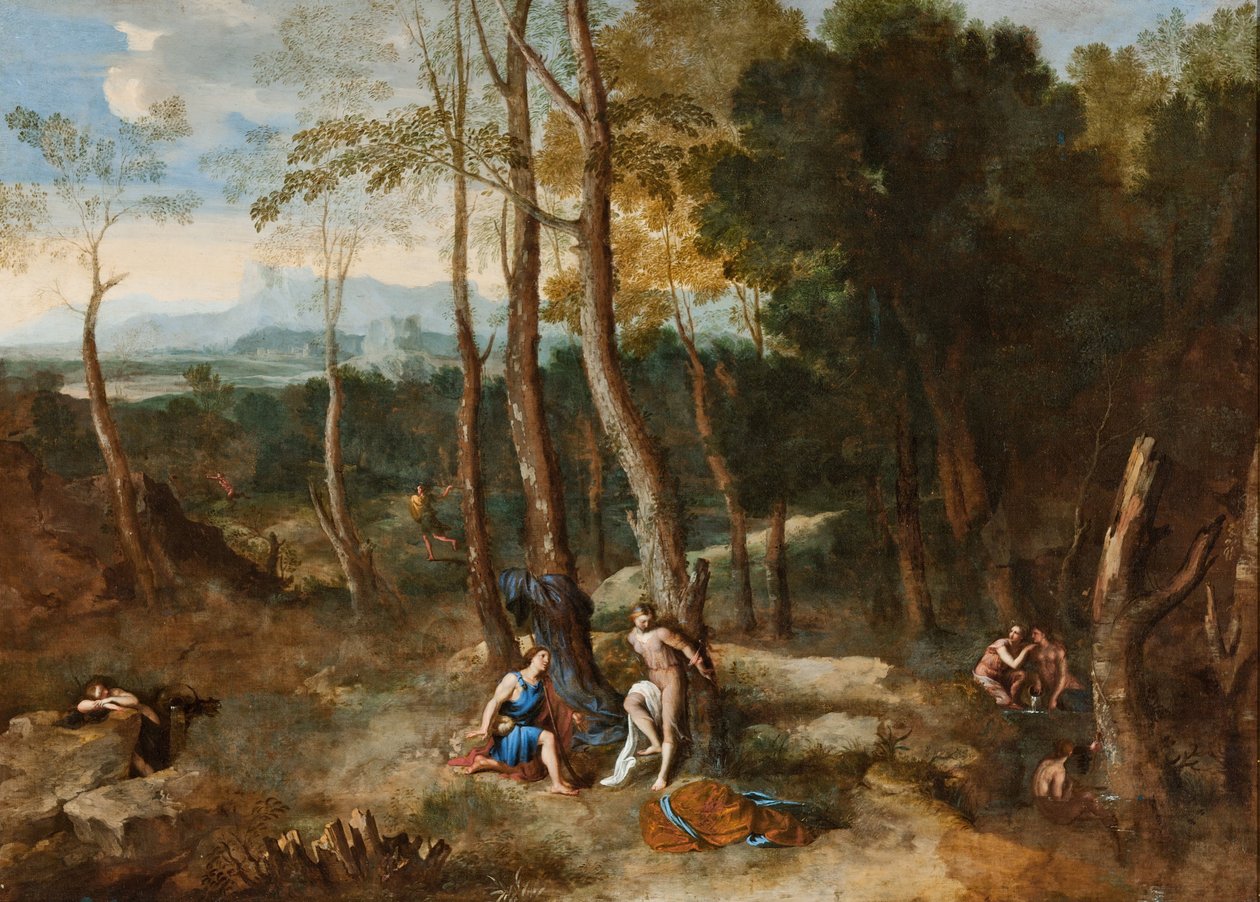 Aminta About to Rescue Silvia by Gaspard Dughet