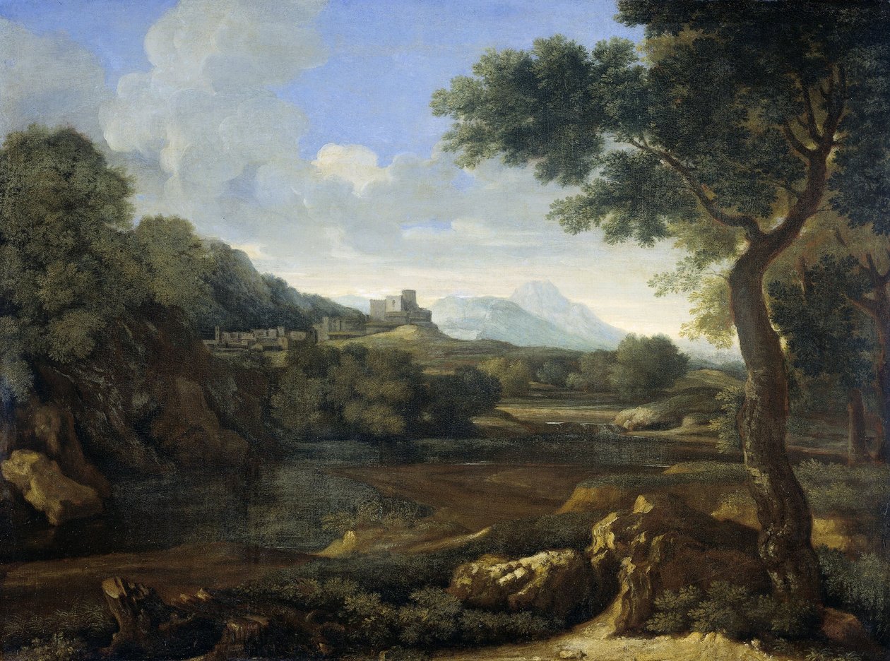 Landscape by Gaspard Poussin Dughet