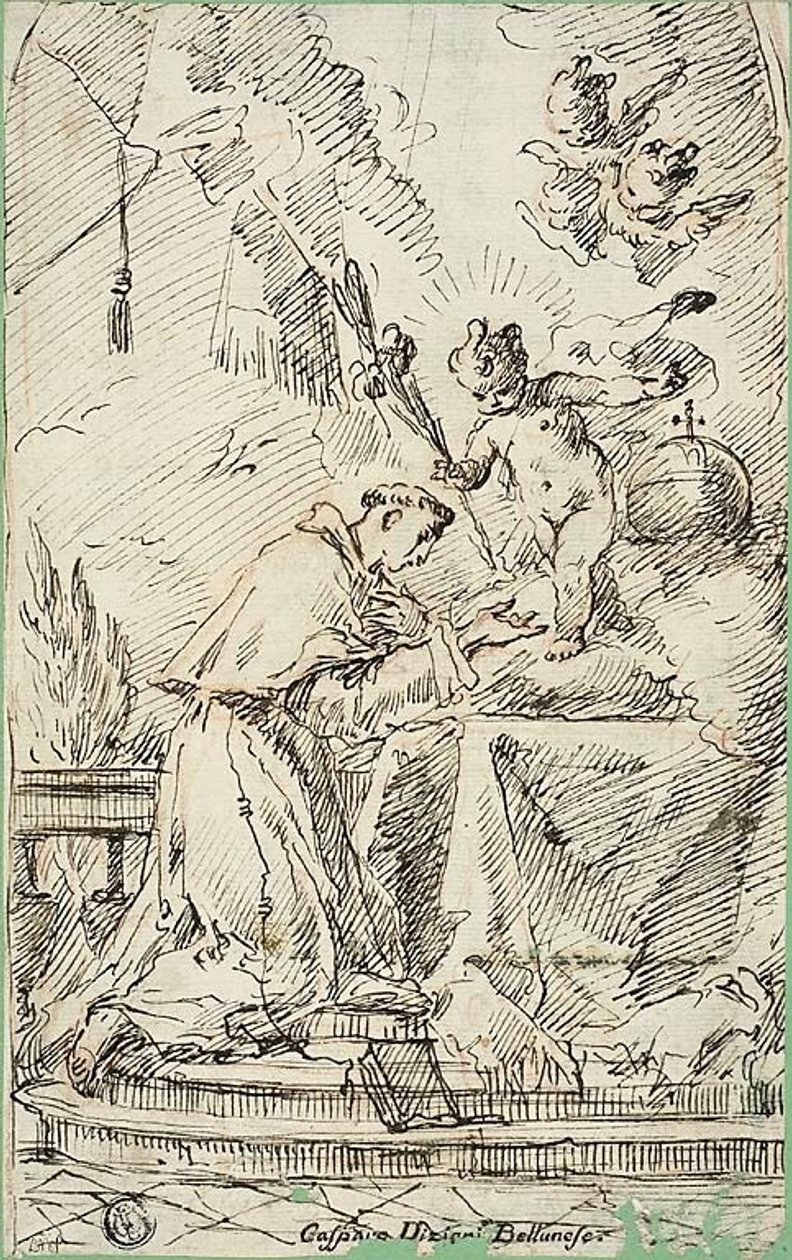Saint Anthony of Padua and the Infant Jesus by Gaspare Diziani