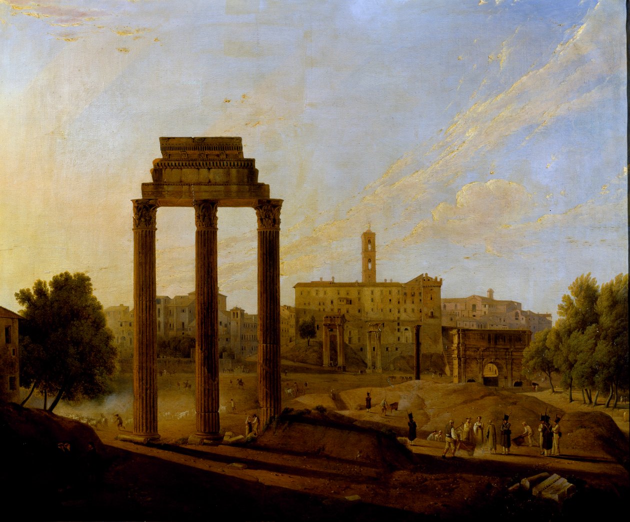 Rome: View of the Forum Looking Towards the Capitol by Gaspare Gabrielli