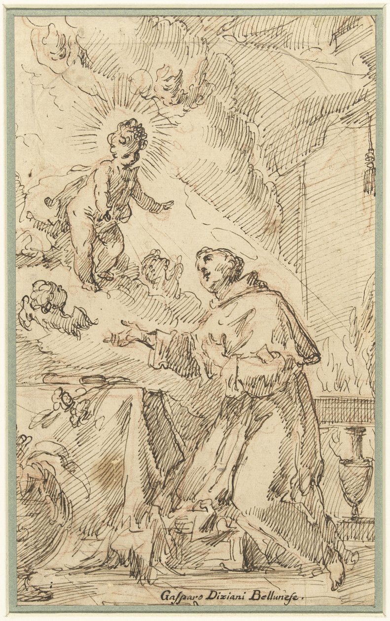 The Christ Child Appears to St. Anthony of Padua by Gasparo Diziani