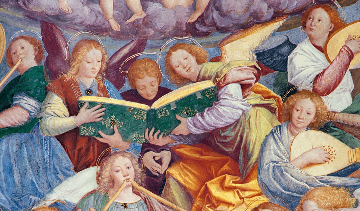 The Concert of Angels (detail) by Gaudenzio Ferrari