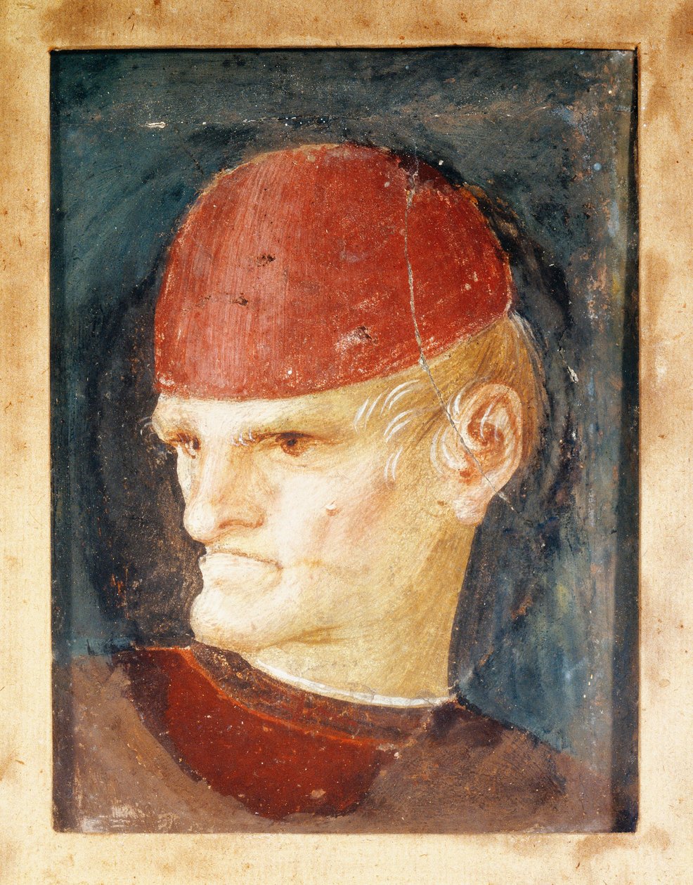 Fragment of Fresco of a Head by Gaudenzio Ferrari