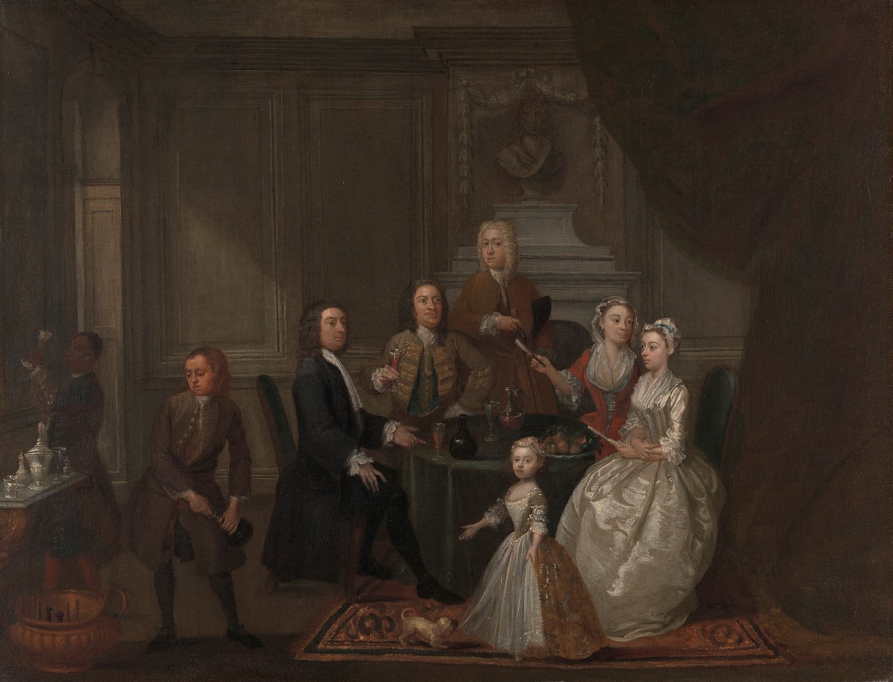 Group Portrait, Probably of the Raikes Family by Gawen Hamilton