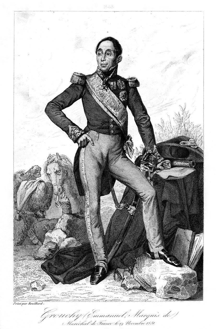 Emmanuel, Marquis de Grouchy, French General and Marshal by Geille