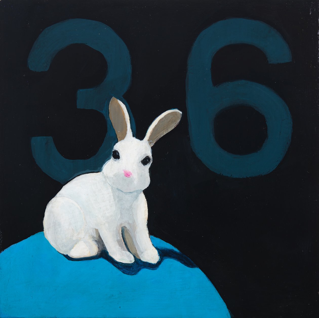 Rabbit on Ball, 2017 by Genevieve French