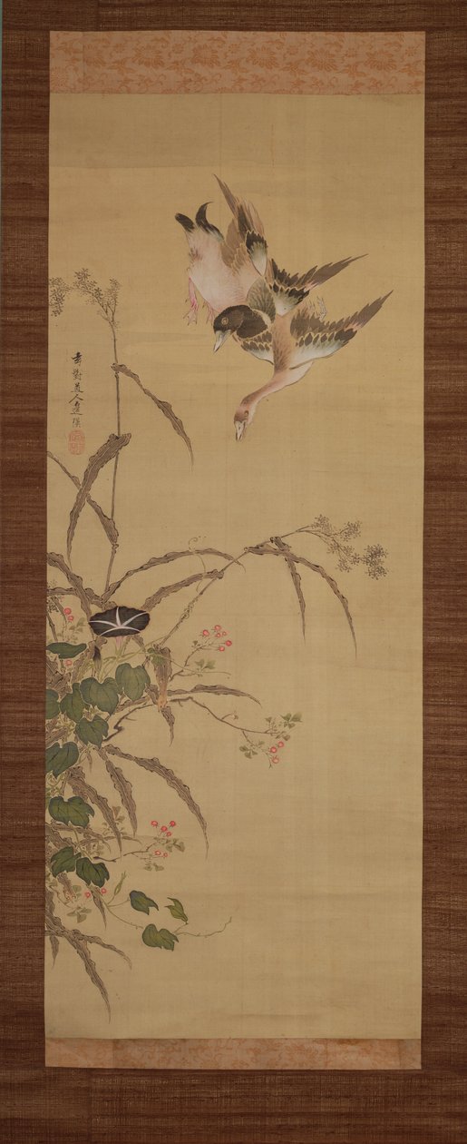 Ducks, Flowers and Grasses by Gentai Sanjin