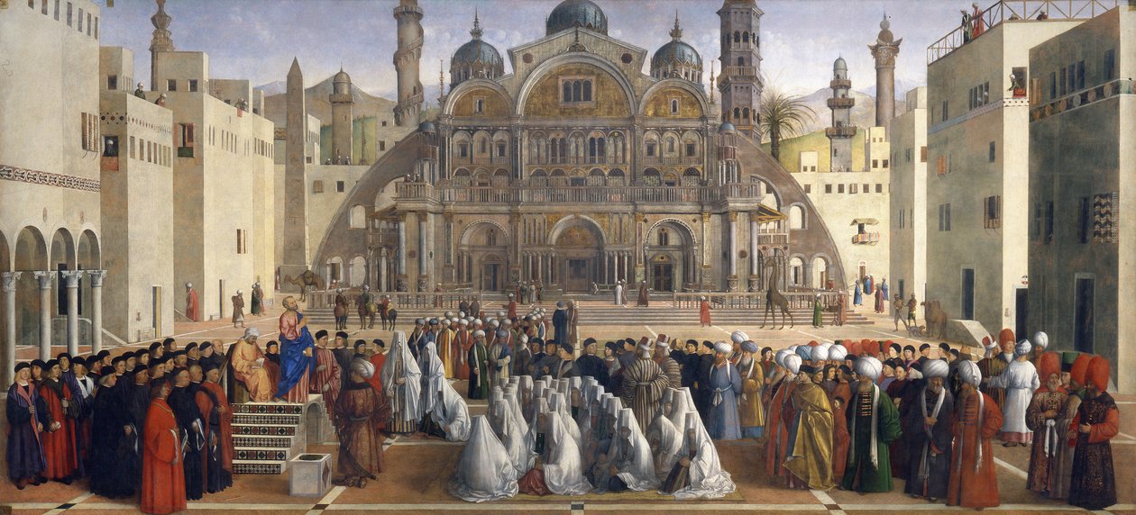 St. Mark Preaching in Alexandria, Egypt by Gentile and Giovanni Bellini