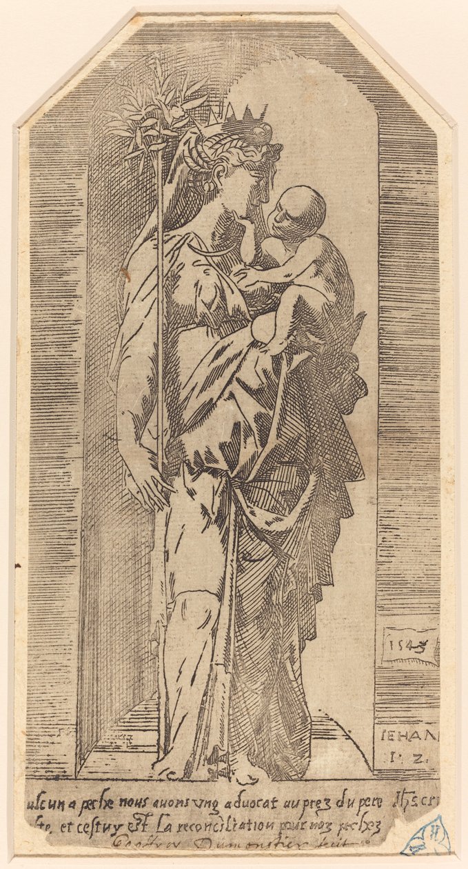 The Crowned Virgin in a Niche by Geoffroy Dumoûtier