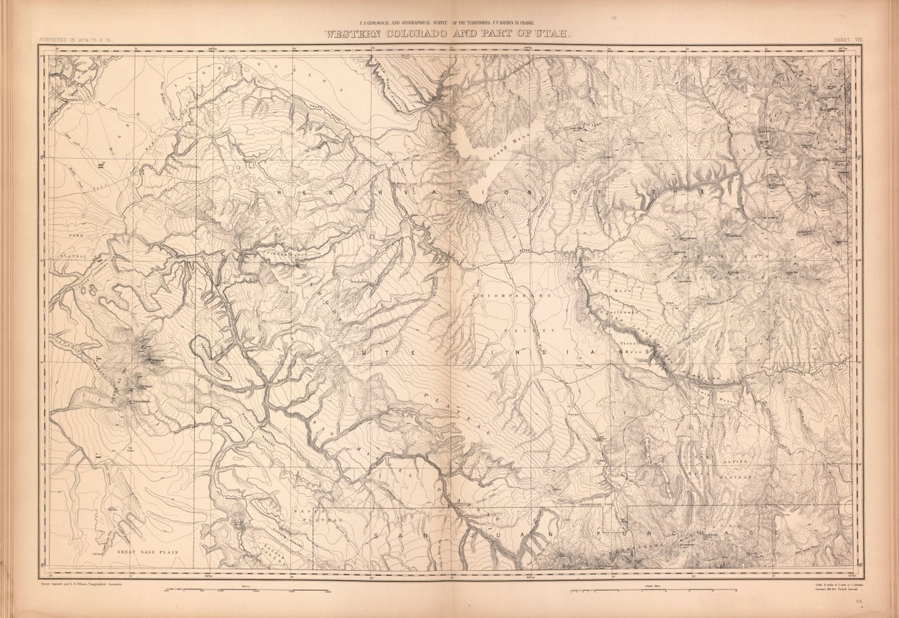 Geological and Geographical Atlas of Colorado and Portions of Adjacent Territory by Geological And Geographical Survey Of The Territories