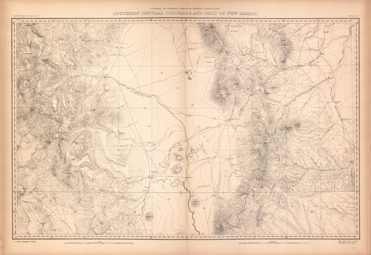 Geological and Geographical Atlas of Colorado and Portions of Adjacent Territory by Geological And Geographical Survey Of The Territories