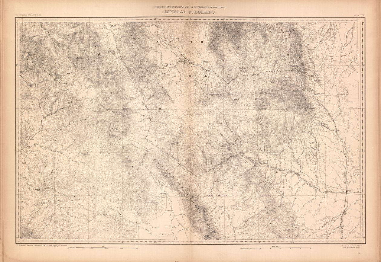 Geological and Geographical Atlas of Colorado and Portions of Adjacent Territory by Geological And Geographical Survey Of The Territories