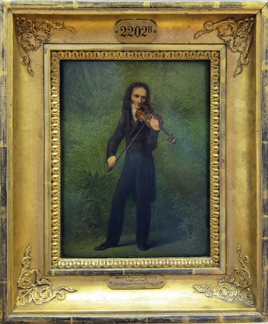 The Violinist Nicolo Paganini by Georg Friedrich Kersting