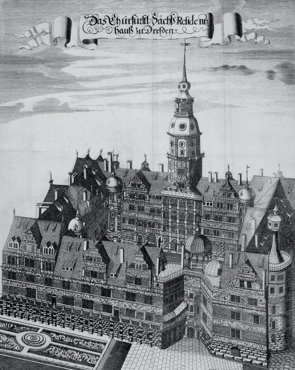 The Electoral Palace in Dresden by Georg Jakob Schneider