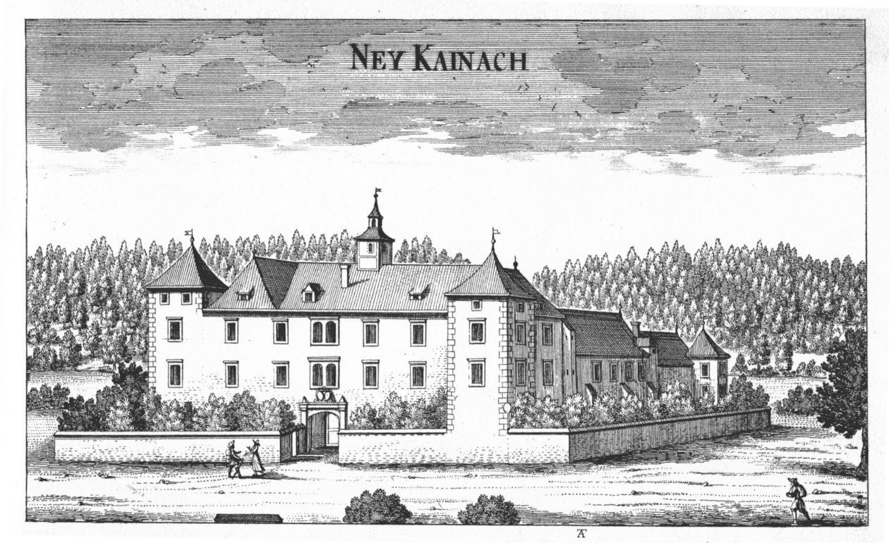 Schloss Ney Kainach, Neu Kainach or Klein Kainach by Georg Matthaus Vischer