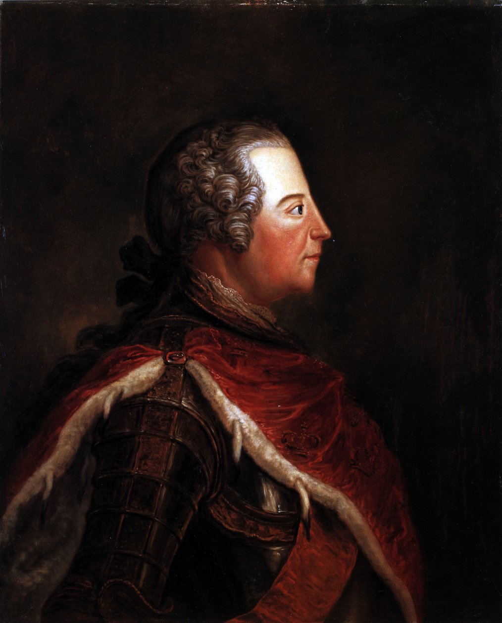 Frederick II of Prussia as Crown Prince in Profile by Georg Wenzeslaus von Knobelsdorff