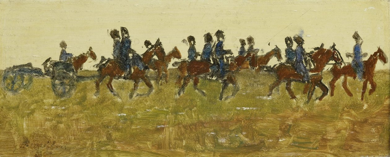 Hussars on Maneuver by Georg-Hendrik Breitner