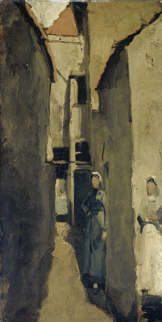 Neighborhood Street in The Hague or Scheveningen by Georg-Hendrik Breitner