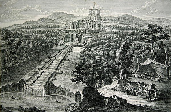View Over the Octagon and the Cascades, Engraved by W.C. Mayr by Georg (after) Finck or Fuenck