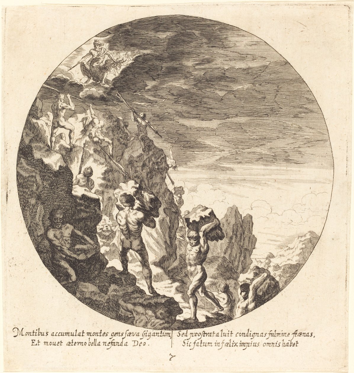 Giants Repelled by Jove by Georg Andreas Wolfgang the Elder