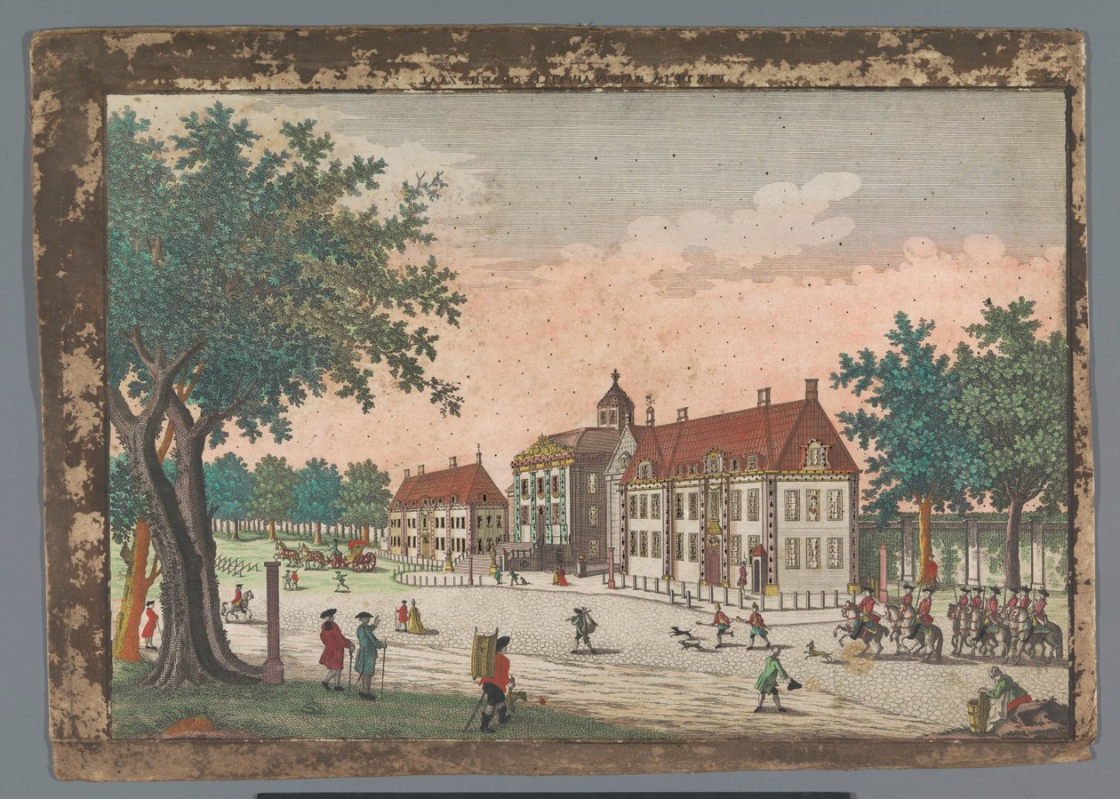 View of the Palace Huis ten Bosch in The Hague (The Hague) (series title) by Georg Balthasar Probst