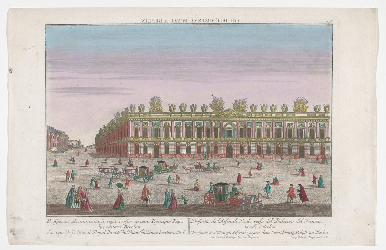 View of the Zeughaus in Berlin by Georg Balthasar Probst