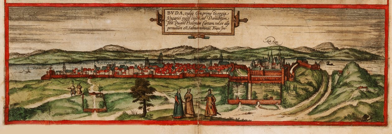 Buda, Vulgo Ofen from Civitates Orbis Terrarium by Georg Braun und Franz Hogenberg
