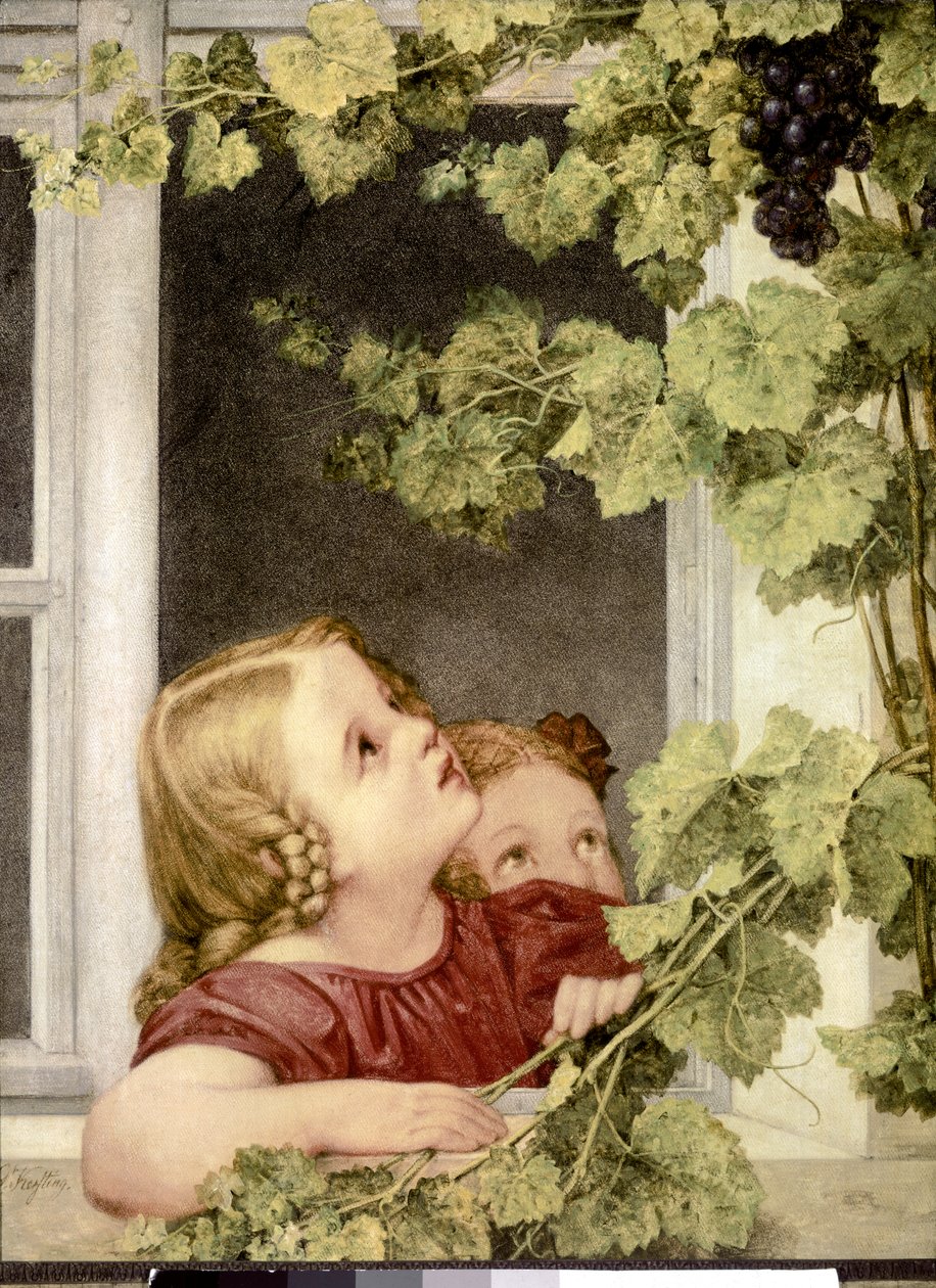 Child at the Window, ca. 1843 by Georg Friedrich Kersting