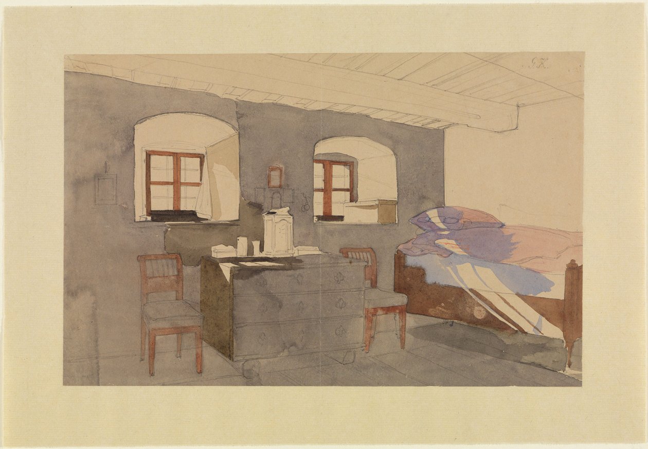A Bedroom with Incoming Light by Georg Friedrich Kersting