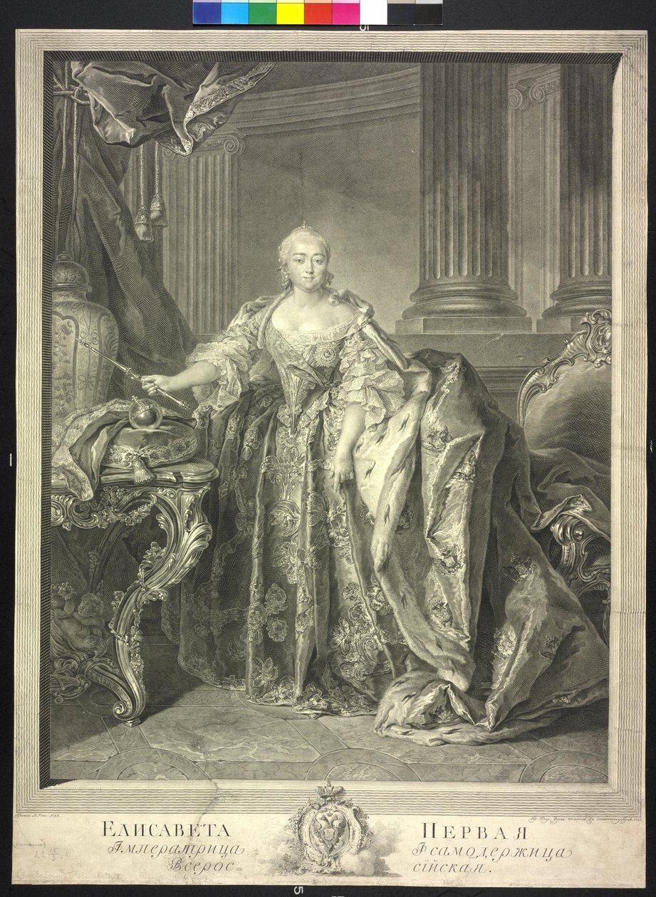 Empress Elisabeth Petrowna of Russia by Georg Friedrich Schmidt
