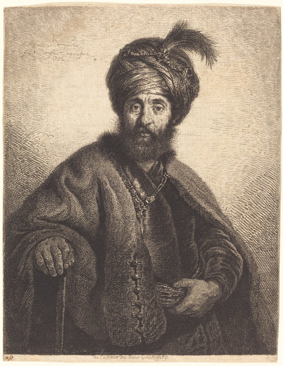 The Persian by Georg Friedrich Schmidt after Rembrandt van Rijn