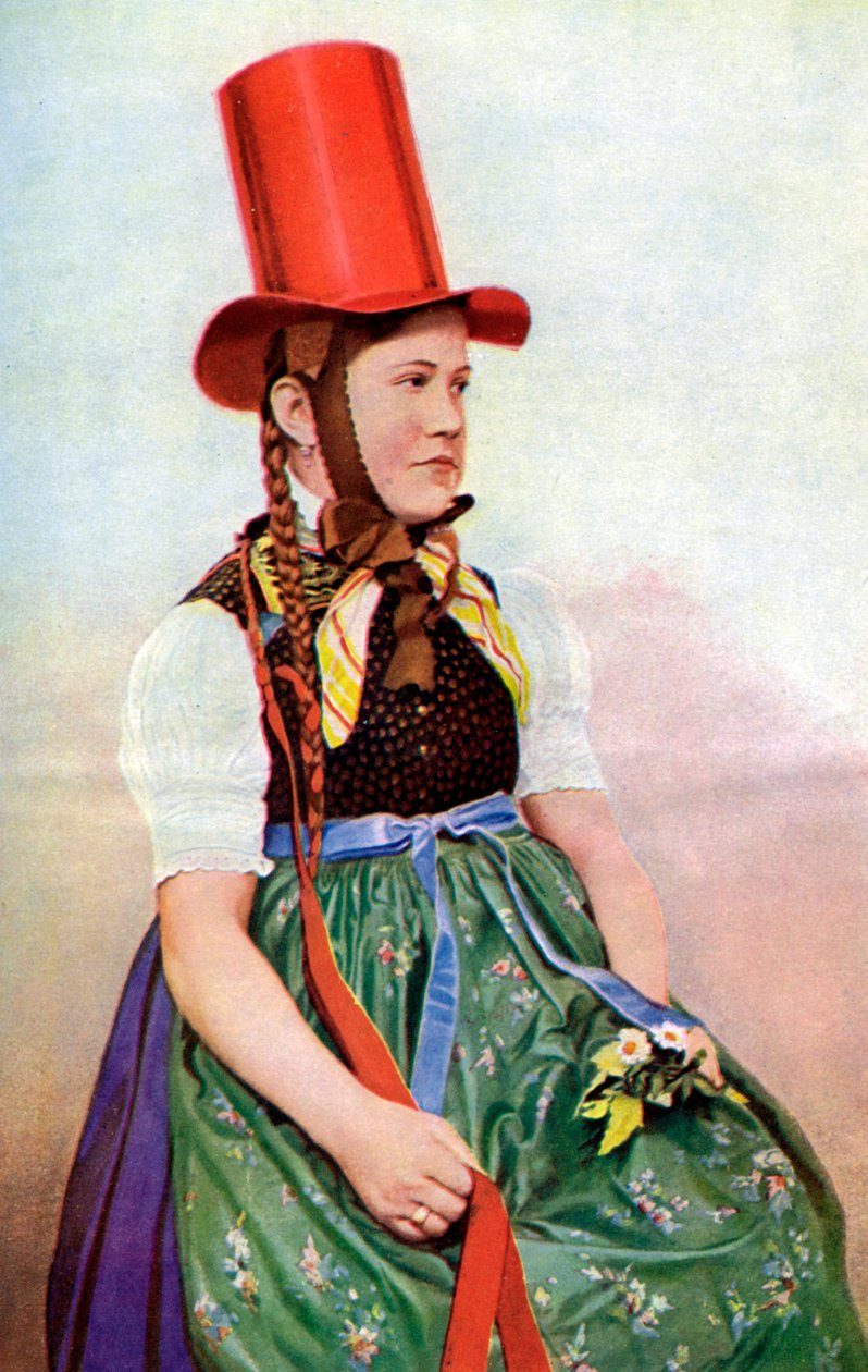 A forest maiden in her Sunday frock, 1922 by Georg Haeckel