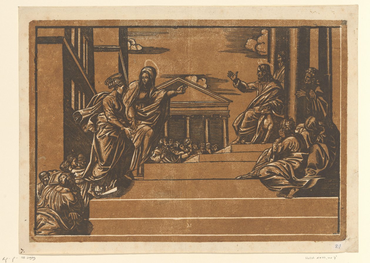 Martha Leading Mary Magdalene to the Temple by Georg Matheus
