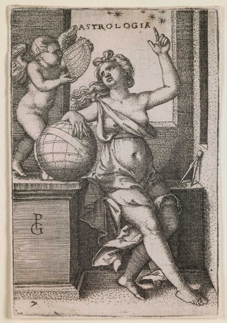 Astrology, from the series “The Liberal Arts” by Georg Pencz