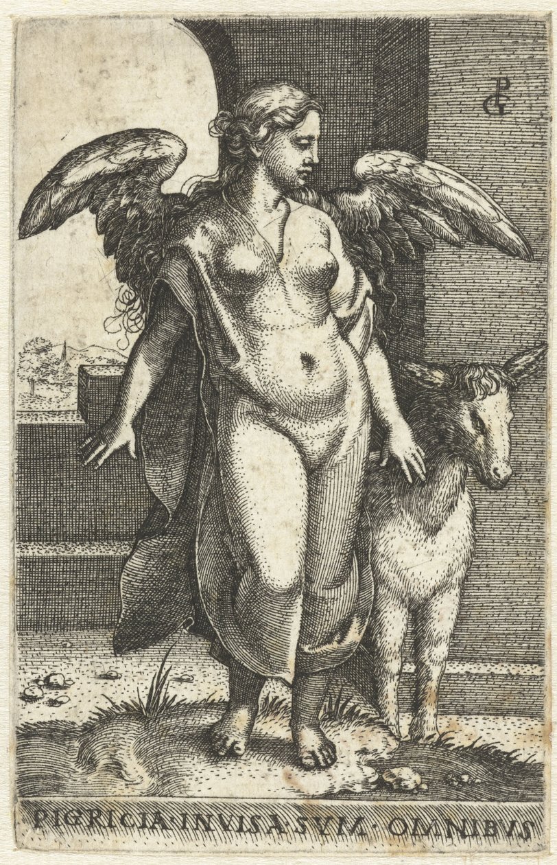 Sloth (Pigritia Acedia) (Seven Deadly Sins series) by Georg Pencz