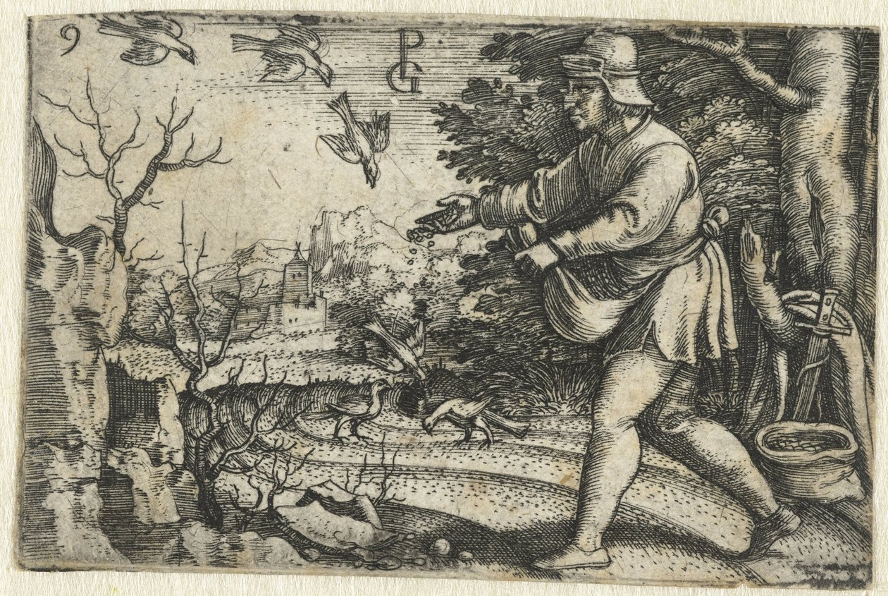 Parable of the Sower (series title: Life of Christ) by Georg Pencz