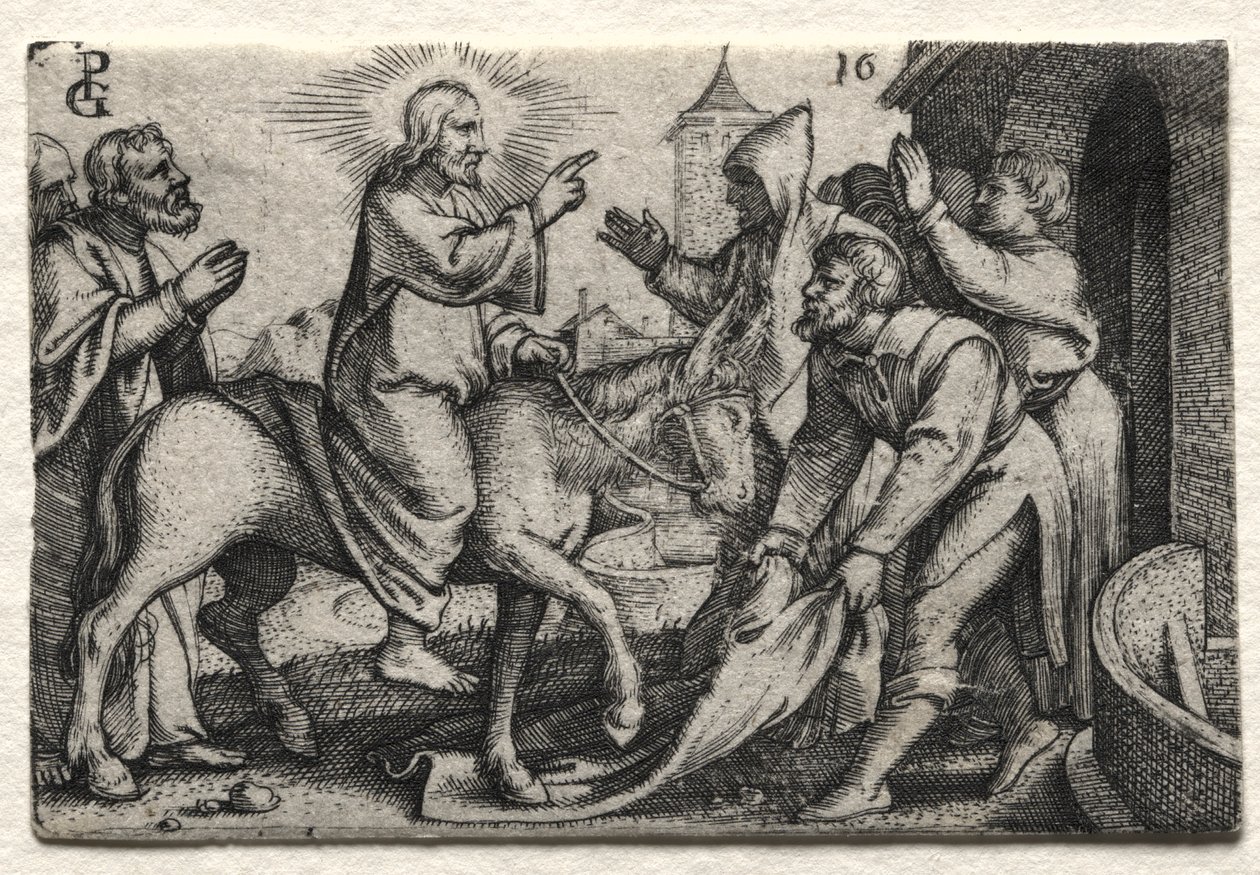 The Life of Jesus Christ: Christ Entering Jerusalem by Georg Pencz
