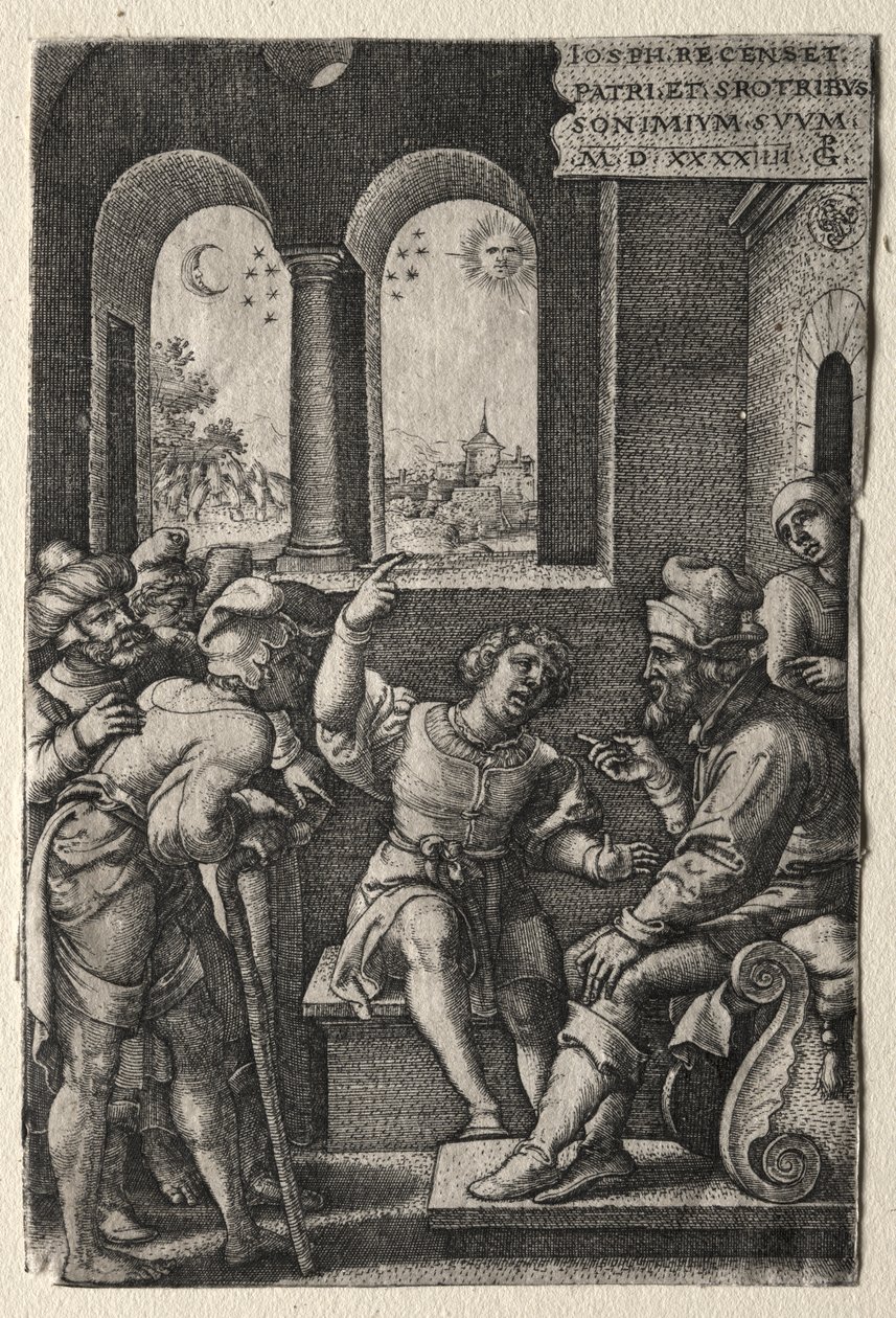 The Story of Joseph: Joseph Recounting his Dreams to his Father by Georg Pencz