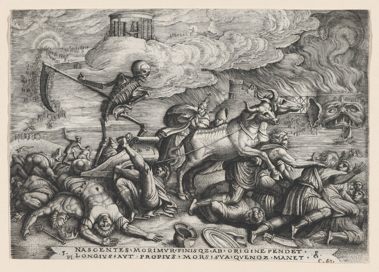 The Triumph of Death on Time, from The Triumph of Petrarch by Georg Pencz
