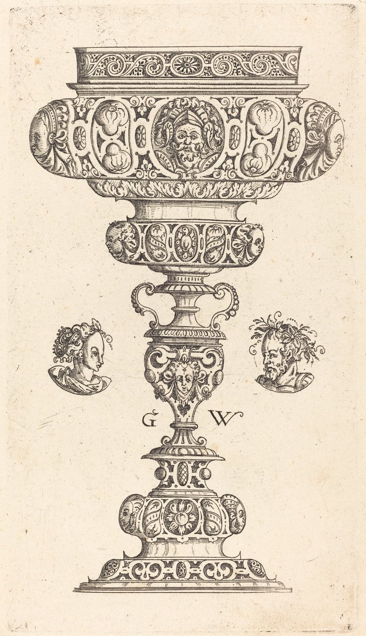Chalice with Head of a Warrior by Georg Wechter I