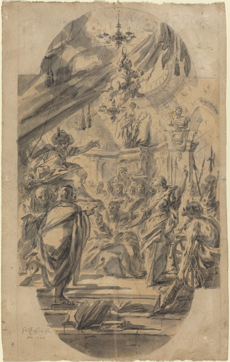 The Disputation of Saint Catherine of Alexandria by Georg Wilhelm Neunhertz