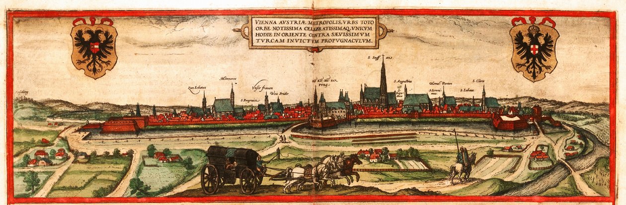 Vienna, Austria by Georg and Hogenberg Franz (1535 90) Braun