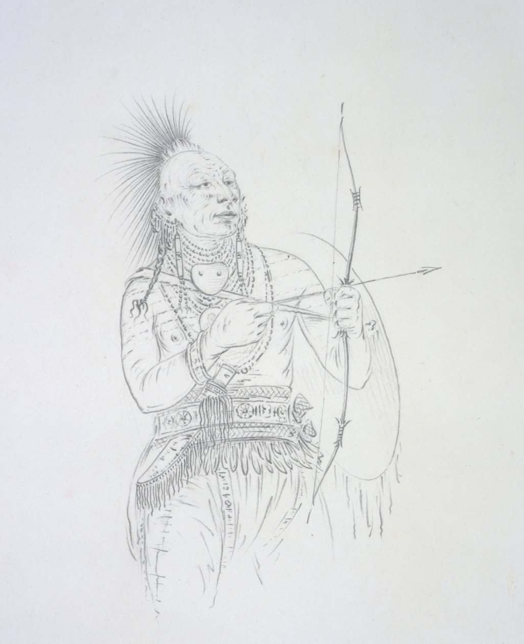 Meach-o-shin gaw (The Little White Bear) 1852 by George Catlin