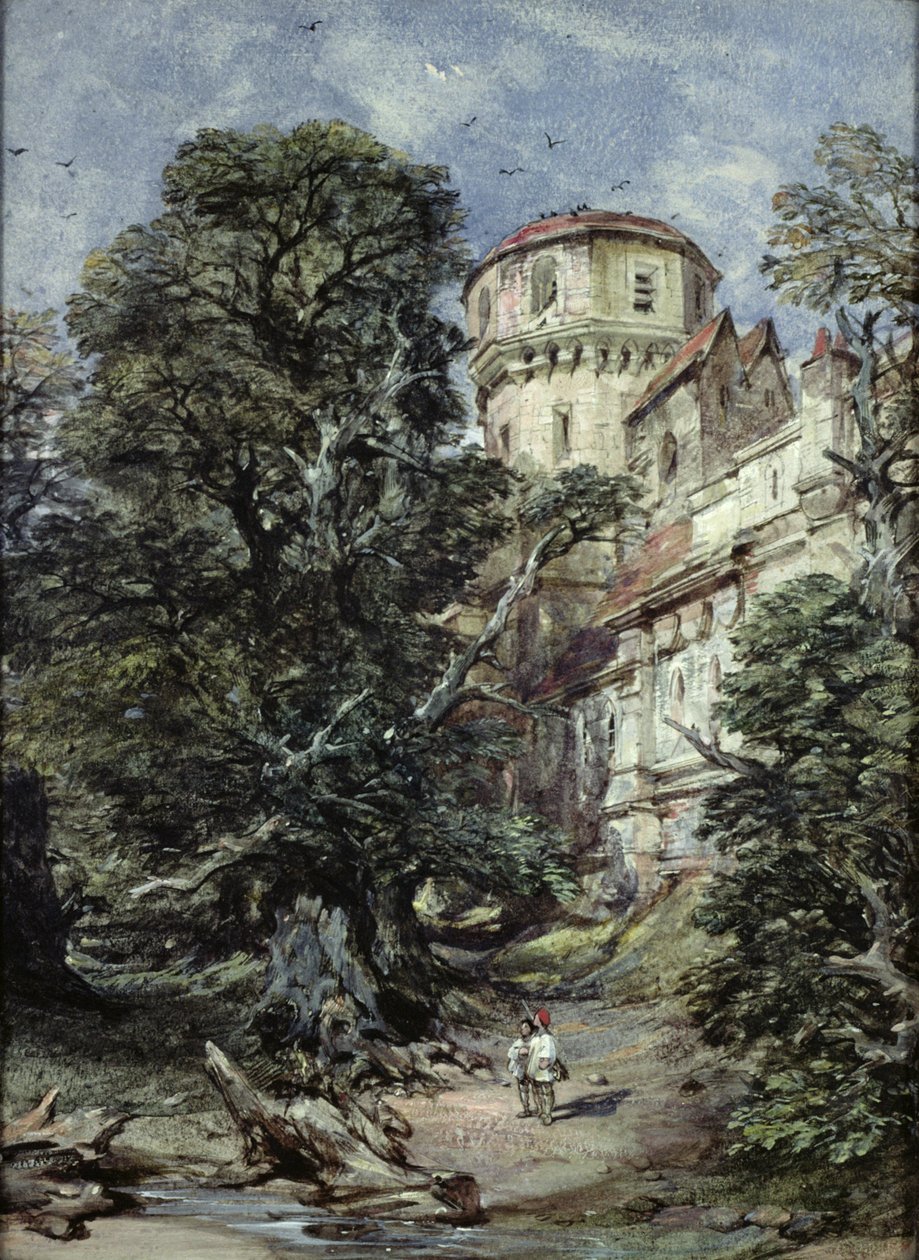 Landscape, with Castle and Trees by George Cattermole