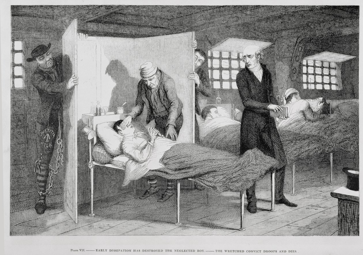 The Boy Dies on the Transportation Ship, plate 7 of 