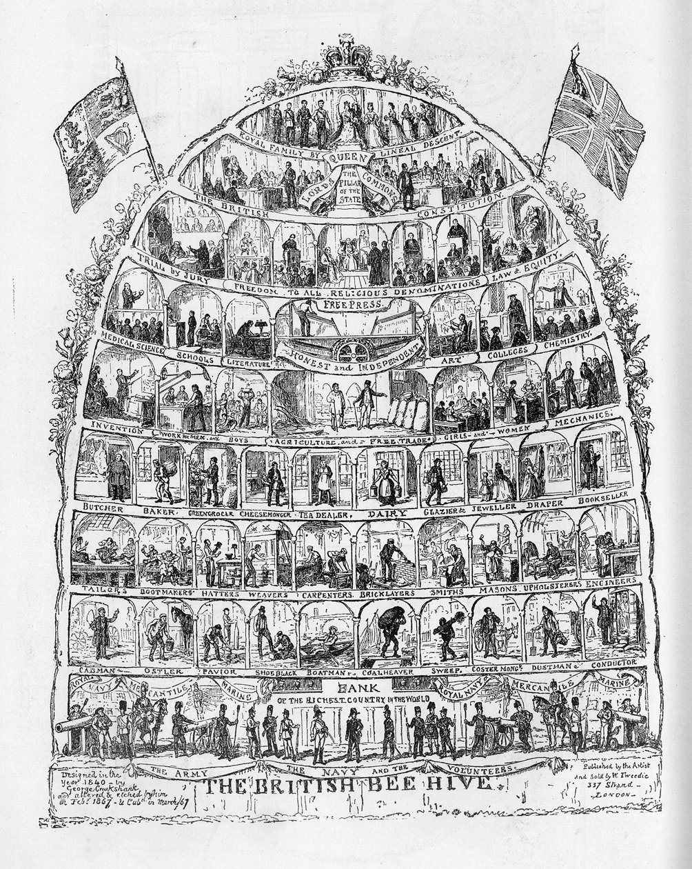 The British Beehive by George Cruikshank