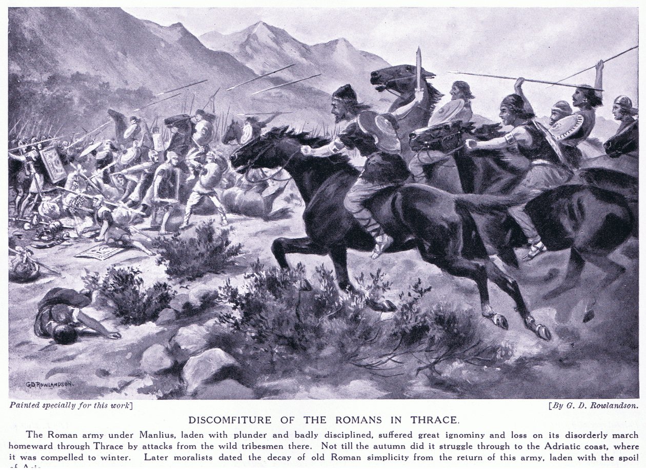 Discomfiture of the Romans in Thrace by George Derville Rowlandson