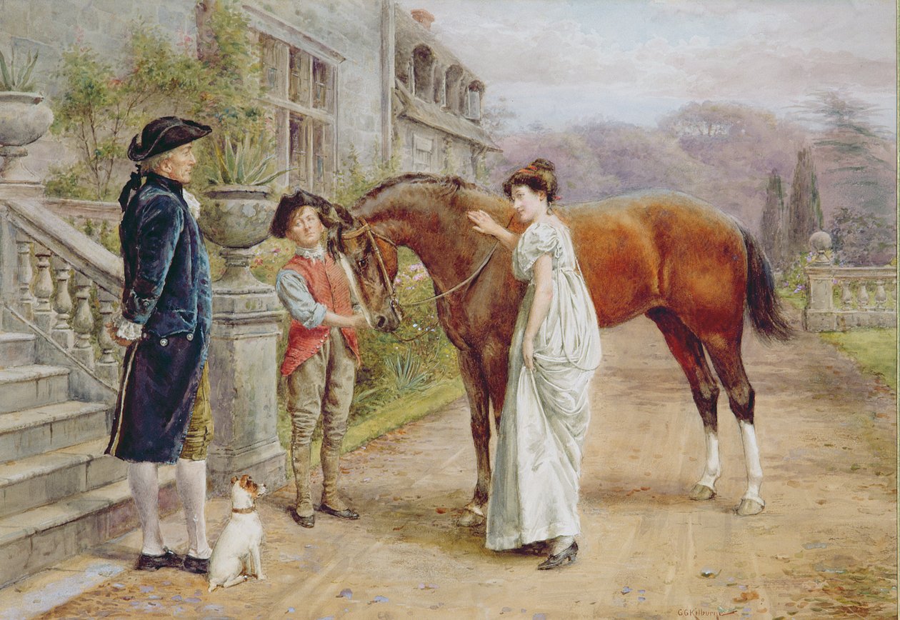 A Favourite Mare, c.1900 by George Goodwin Kilburne
